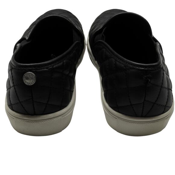 Steve Madden Ecentrcq Black Quilted Leather Sneakers Size 8 Chunky Platform - Picture 6 of 12